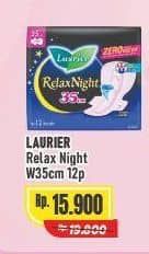 Promo Harga Laurier Relax Night 35cm 12 pcs - Alfamart