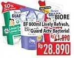 Promo Harga Biore Guard Body Foam Lively Refresh, Active Antibacterial 800 ml - Hypermart