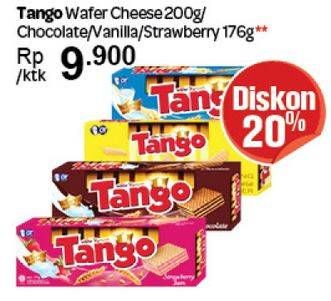 Promo Harga Tango Wafer Keju/Coklat/Vanila/Strawberry  - Carrefour
