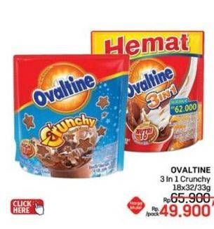 Promo Harga Ovaltine 3in1/Crunchy  - LotteMart