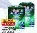 Promo Harga Confidence Adult Diapers Classic Night M8, L7, XL6 6 pcs - Alfamart
