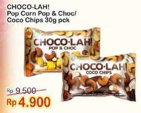Promo Harga EAST BALI CASHEW Choco-Lah Pop Choc, Coco Chips 30 gr - Indomaret