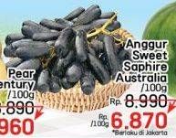 Promo Harga Anggur Sweet Sapphire Australia per 100 gr - LotteMart