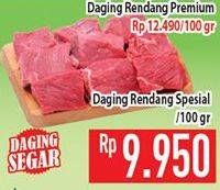 Promo Harga Daging Rendang Sapi Spesial per 100 gr - Hypermart