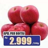 Promo Harga Apel Fuji Boitai per 100 gr - Hari Hari