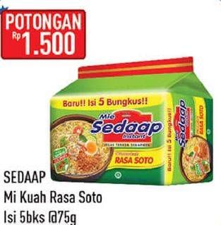 Promo Harga SEDAAP Mie Kuah Soto 75 gr - Hypermart