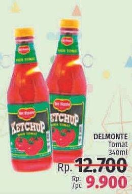 Promo Harga DEL MONTE Saus Tomat 340 ml - LotteMart