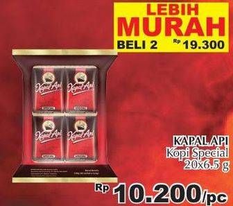 Promo Harga Kapal Api Kopi Bubuk Special per 2 bungkus 20 pcs - Giant