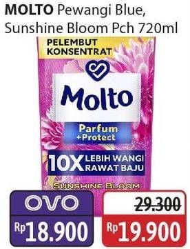 Promo Harga Molto All in 1 Blue Morning Fresh, Pink Sunshine Bloom 720 ml - Alfamidi