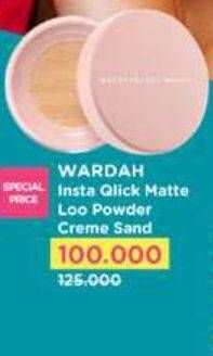 Promo Harga Wardah Instaperfect Quickmatte Loose Powder Creme Sand 9 gr - Watsons