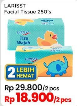 Promo Harga Larisst Facial Tissue 250 sheet - Indomaret