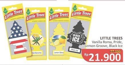 Promo Harga LITTLE TREES Assorted Freshner Vanilla Roma, Pride, Lemon Groove, Black Ice 1 pcs - Alfamidi
