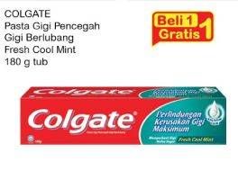 Promo Harga COLGATE Toothpaste Fresh Cool Mint 180 gr - Indomaret