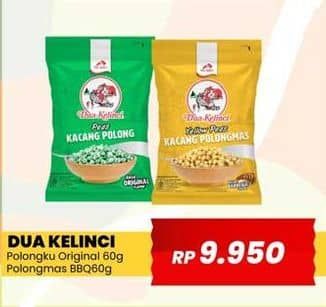 Promo Harga Dua Kelinci Kacang Polong Original, Polongmas Barbeque 70 gr - Yogya