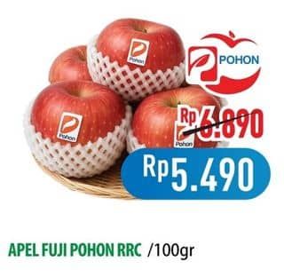 Promo Harga Apel Fuji RRC Pohon per 100 gr - Hypermart