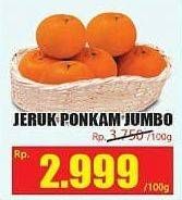 Promo Harga Jeruk Ponkam Jumbo per 100 gr - Hari Hari