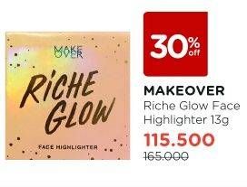Promo Harga MAKE OVER Riche Glow Face Highlighter  - Watsons