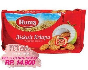 Promo Harga ROMA Biskuit Kelapa per 2 pouch 300 gr - Yogya