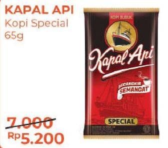 Promo Harga Kapal Api Kopi Bubuk Special 65 gr - Alfamart