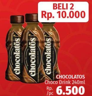 Promo Harga CHOCOLATOS Chocolate Ready To Drink per 2 botol 240 ml - LotteMart