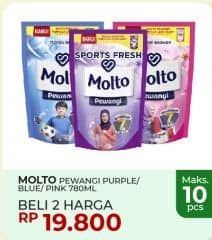 Promo Harga Molto Pewangi Active Fresh, Sports Fresh, Hijab Soft Fresh 780 ml - Yogya