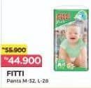 Promo Harga Fitti Pants M32, L28 28 pcs - Alfamart