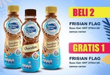 Promo Harga FRISIAN FLAG Susu UHT Botol Chocolate, Chocolate Hazelnut 270 ml - Indomaret