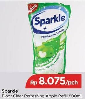 Promo Harga SPARKLE Pembersih Lantai Refreshing Apple 800 ml - TIP TOP