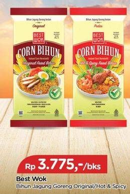 Promo Harga Best Wok Corn Bihun Hot Spicy, Original 68 gr - TIP TOP