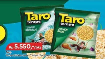 Promo Harga Taro Keripik Tempe Ayam Bawang, Teriyaki BBQ 55 gr - TIP TOP