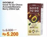 Promo Harga INDOMILK Good To Go Choco Avocado, Banana Berry 250 ml - Indomaret