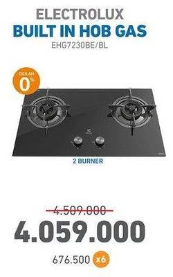 Promo Harga ELECTROLUX Built In Hob Gas EHG7230BE/BL  - Electronic City