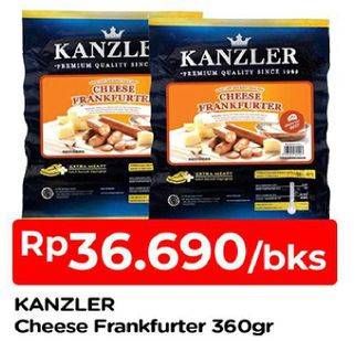 Promo Harga KANZLER Frankfurter Cheese 360 gr - TIP TOP