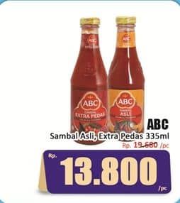 Promo Harga ABC Sambal Asli, Extra Pedas 335 ml - Hari Hari