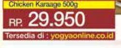 Promo Harga Sunny Gold Chicken Karaage 500 gr - Yogya