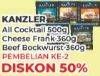 KANZLER Cocktail 500gr / Bockwurst/ Frankfurter 360gr