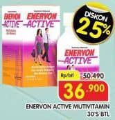 Enervon Active Multivitamin 30 pcs Diskon 26%, Harga Promo Rp36.900, Harga Normal Rp50.490