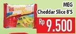 Promo Harga MEG Cheddar Slice 8 pcs - Hypermart