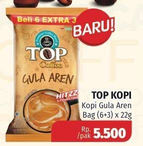 Promo Harga TOP COFFEE Gula Aren per 9 pcs 22 gr - Lotte Grosir