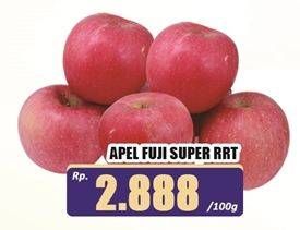 Promo Harga Apel Fuji Super RRT per 100 gr - Hari Hari