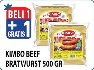Promo Harga Kimbo Bratwurst 500 gr - Hypermart