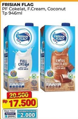 Promo Harga Frisian Flag Susu UHT Purefarm Swiss Chocolate, Full Cream, Coconut Delight 946 ml - Alfamart