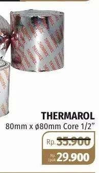 Promo Harga THERMAROL Therma Paper Roll 80mmx80mmx0.5"  - Lotte Grosir