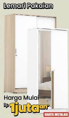 Promo Harga LPC 418 Lemari Pakaian 3 Pintu  - COURTS