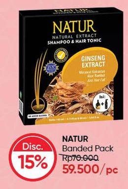 Promo Harga NATUR Hair Tonic Gingseng 125 ml - Guardian