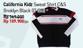 Promo Harga CALIFORNIA KIDS Sweatshirt Broklyn Black 07 GMI  - Carrefour