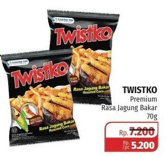 Promo Harga TWISTKO Snack Jagung Bakar Premium 70 gr - Lotte Grosir