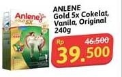 Promo Harga Anlene Gold Plus 5x Hi-Calcium Coklat, Original, Vanila 240 gr - Alfamidi