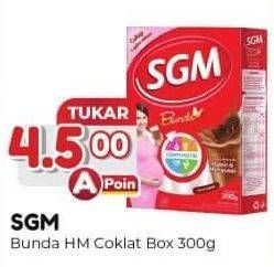 Promo Harga SGM Bunda Susu Ibu Hamil & Menyusui Cokelat 300 gr - Alfamart