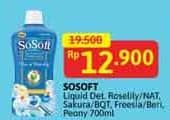 Promo Harga Sosoft Deterjen Cair 700 ml - Alfamidi